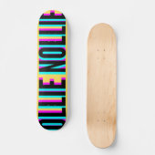 Cool Glitch Yellow Ollie Nollie Skateboard Deck (Voorkant)