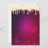 Cool Glitter Eiffel Tower Tiara bestuurt Quinceañe Kaart (Achterkant)