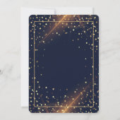 Cool Glitter Gradu Pet, Roos Gold Drids, Navy Blue Kaart (Achterkant)