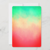 Cool Glitter Strawberry Baby shower Invitation Kaart (Achterkant)