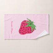 Cool Glitter Strawberry Bad Handdoek (Handdoek)