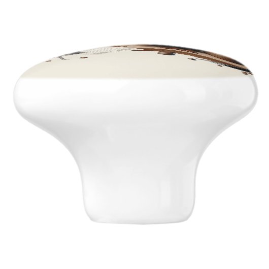 Cool gnome koffiebar keramische knop (Zijkant)