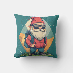 Cool Gnome op een avontuur: leuke illustratie Kussen