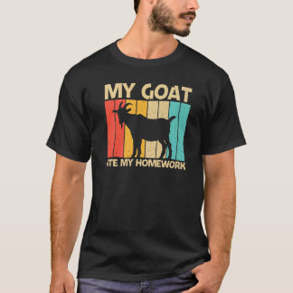 Cool Goat For Kids Boys Goat Farmer Farming T-shirt