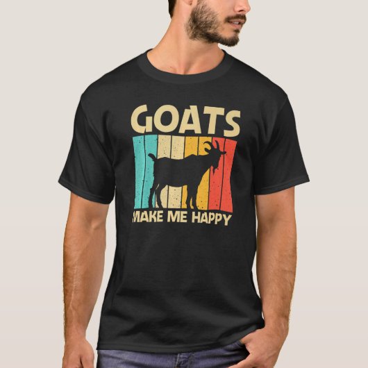 Cool Goat For Men Women Goat Farmer Farming T-shirt (Voorkant)