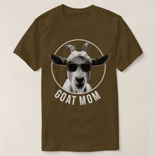 Cool Goat Pun for a Goat Mom  T-shirt (Design voorkant)