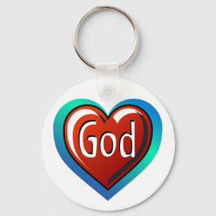 Cool GOD Heart Sleutelhanger