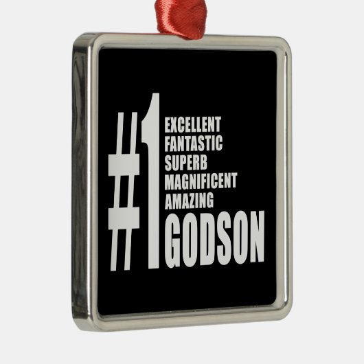 Cool Godsons : Nummer 1 Godson Metalen Ornament (Rechts)