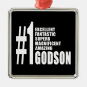 Cool Godsons : Nummer 1 Godson Metalen Ornament (Voorkant)