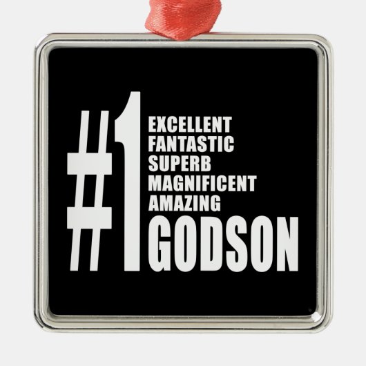 Cool Godsons : Nummer 1 Godson Metalen Ornament (Voorkant)