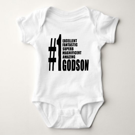 Cool Godsons : Nummer 1 Godson Romper (Voorkant)