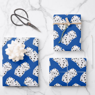 Cool gokken dobbelstenen patroon Casino Inpakpapier Vel