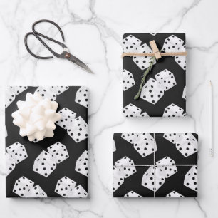 Cool gokken dobbelstenen patroon Casino Inpakpapier Vel