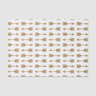 Cool Gold Brown Arrows Glitter Photo Print Tissuepapier