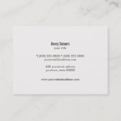 Cool Gold Circle Embleem Hout Designer Visitekaartje (Achterkant)