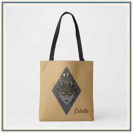Cool Gold en Black Glitter Masquerade Tote Bag