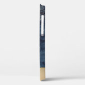 Cool Gold Floral Mandala, Navy Blue Case-Mate iPhone Case (Achterkant / Links)