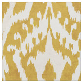 Cool gold ikat tribal patroon stof (Close Up)