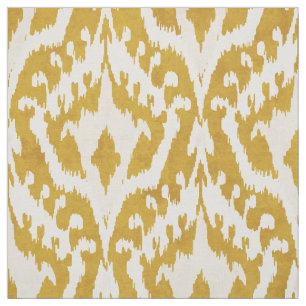 Cool gold ikat tribal patroon stof