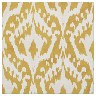 Cool gold ikat tribal patroon stof