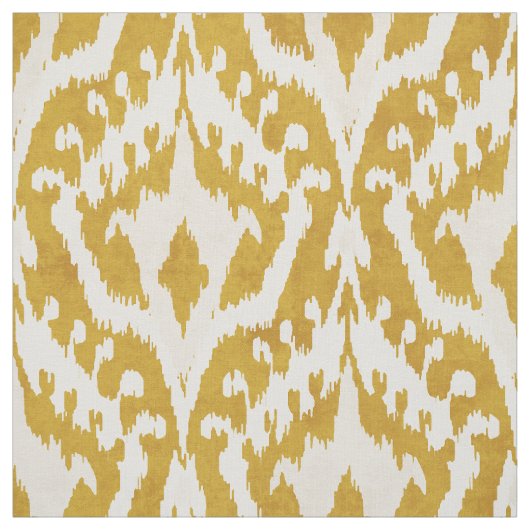 Cool gold ikat tribal patroon stof (Swatch)
