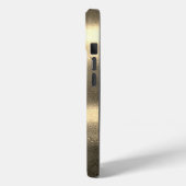 Cool Gold Look Bee Monogram Initialen Case-Mate iPhone Case (Achterkant / Links)