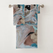 Cool Gold Marble Texture Bad Handdoek (Insitu)