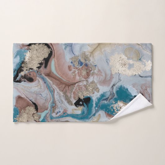 Cool Gold Marble Texture Bad Handdoek (Handdoek)