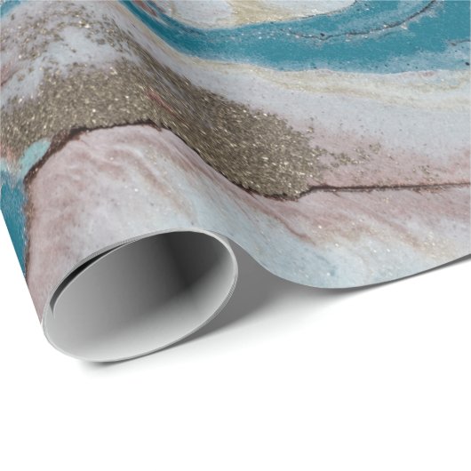 Cool Gold Marble Texture Cadeaupapier (Rol Hoek)