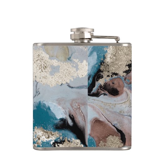 Cool Gold Marble Texture Heupfles (Achterkant)