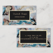 Cool Gold Marble Texture Jewelry Designer Visitekaartje (Voorkant / Achterkant)