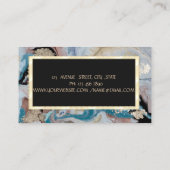Cool Gold Marble Texture Jewelry Designer Visitekaartje (Achterkant)