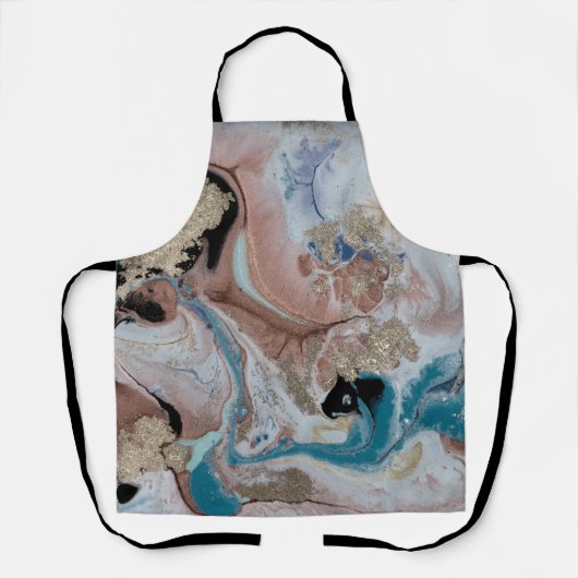 Cool Gold Marble Texture Schort (Voorkant)