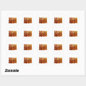 Cool Gold MIAMI Vinyl Stijl Vierkante Sticker (Vel)
