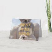 Cool Gold Scripts Beste vader ooit Vaderdag Foto Kaart (Voorkant)
