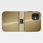 Cool Gold Shiny Stainless Steel Metal Case-Mate iPhone Case (Achterkant (horizontaal))