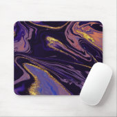 Cool Gold Violet Marble Texture Muismat (Met muis)