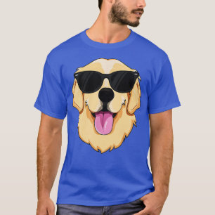 Cool Golden Retriever Dog die zonnebrillen draagt T-shirt