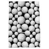 Cool golf bal betegelde sport patroon medium cadeauzakje (Achterkant)