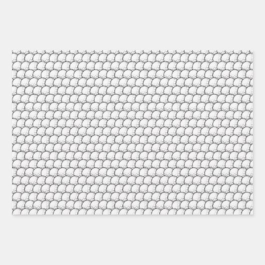 Cool golf bal sport patroon betegeld inpakpapier vel (Voorkant 3)