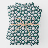 Cool golf bal sport patroon betegeld inpakpapier vel (In situ)