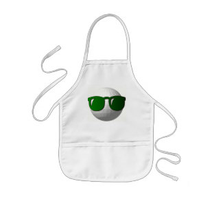 Cool Golf Ball Design Apron Kinder Schort