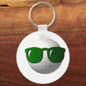 Cool Golf Ball Design Sleutelhanger (Voorkant)