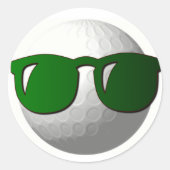 Cool Golf Ball Design Sticker (Voorkant)