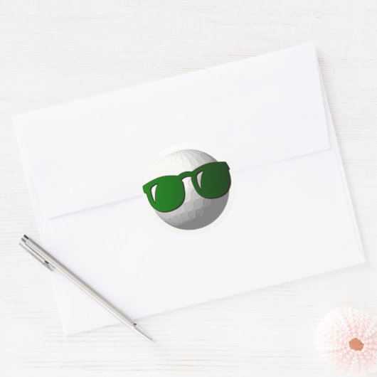 Cool Golf Ball Design Sticker (Envelop)