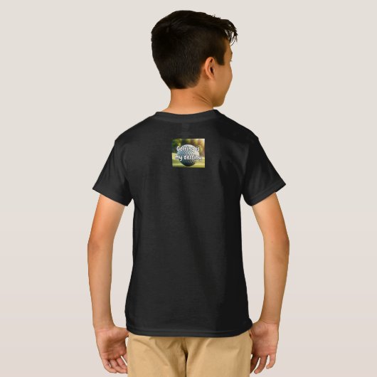 Cool Golf Ball Fun Uniek Kinder Shirt (Achterkant volledig)