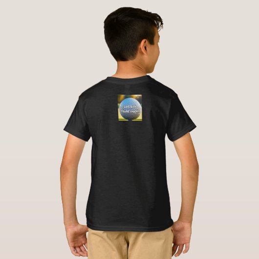 Cool Golf Ball Fun Uniek Kinder Shirt (Achterkant volledig)