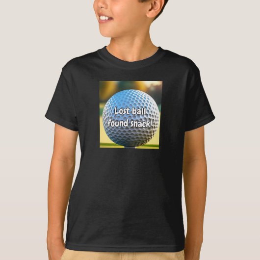 Cool Golf Ball Fun Uniek Kinder Shirt (Voorkant)