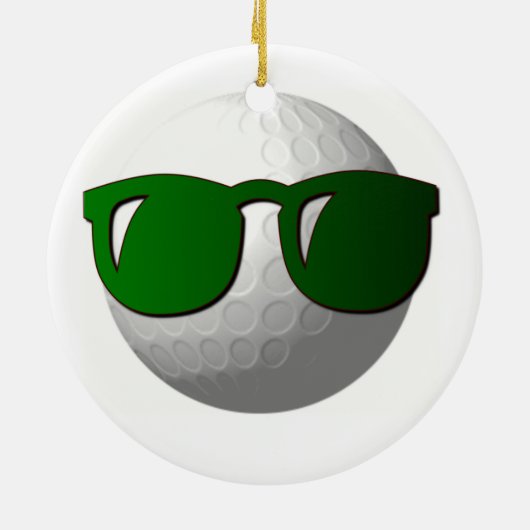 Cool Golf Ball Ornament (Achterkant)