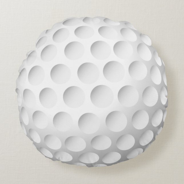 Cool Golf Ball Rond Kussen (Voorkant)